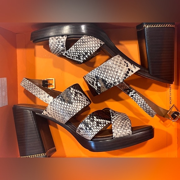 Tory Burch Shoes - Tory Burch Snakeskin block Heel sandals